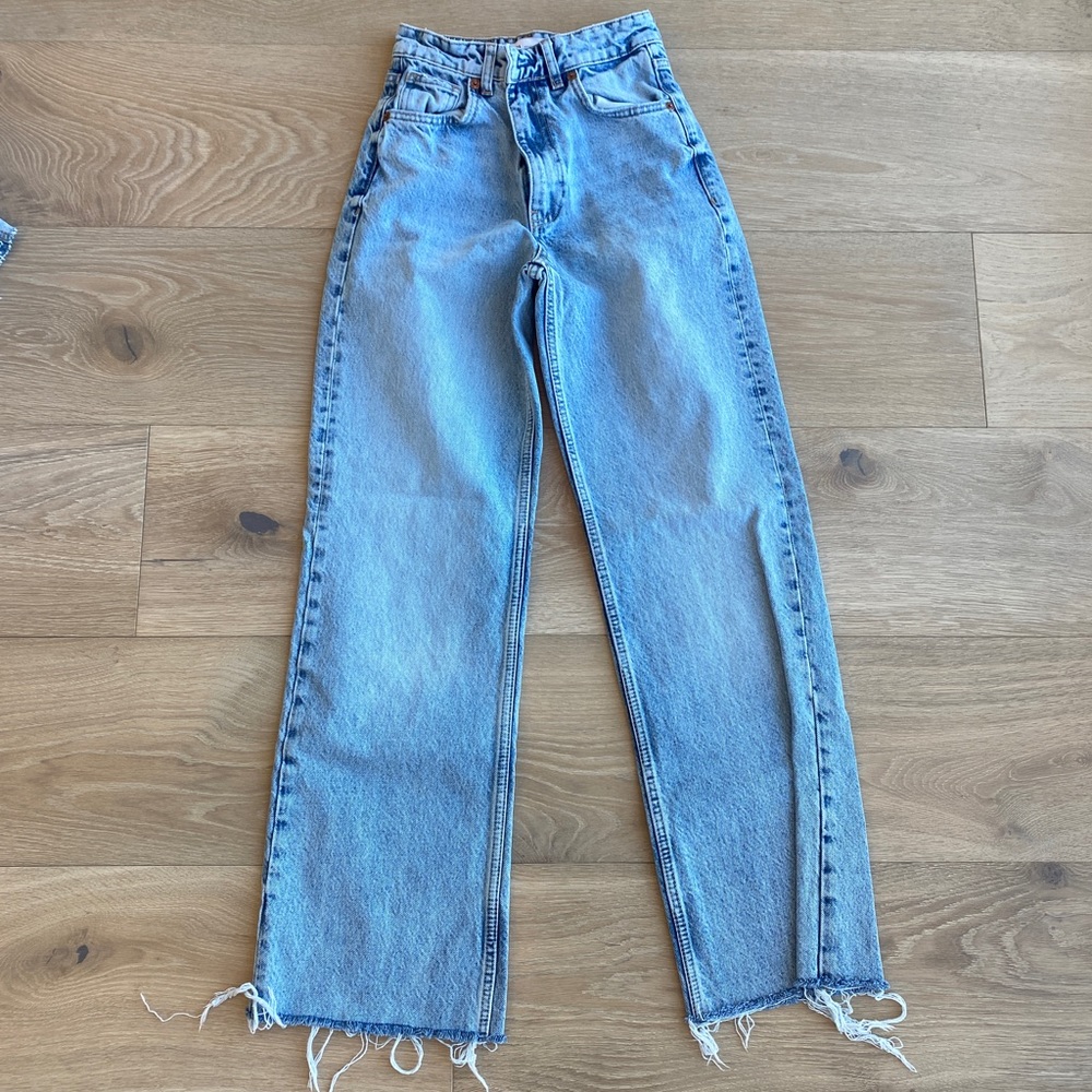 zara wide leg jean
